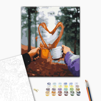 Картина по номерам Романтика - Романтическое утро в лесу