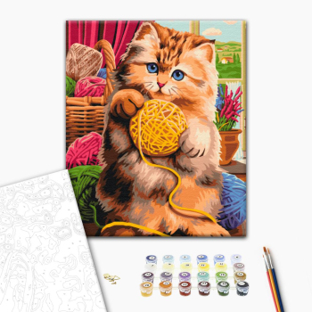 Котятко с клубочком