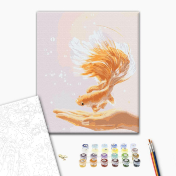 Картина по номерам Тварини, птахи та риби - Бажання для рибки