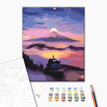 Картина по номерам Пейзажі - Сиреневый закат