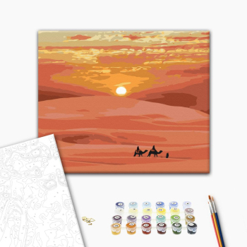 Картина по номерам Природа - Гаряче сонце пустелі