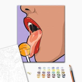 Картина по номерам Поп Арт - Лоллі поп