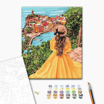 Картина по номерам Люди на картинах - Портове містечко