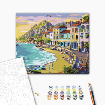 Картина по номерам Пейзажі - Приморське містечко