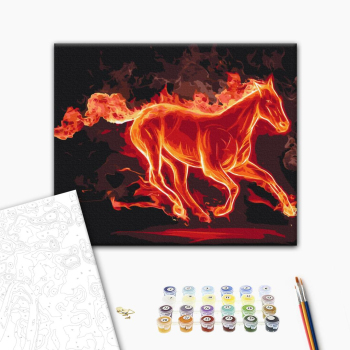 Картина по номерам Тварини, птахи та риби - Вогняний скакун
