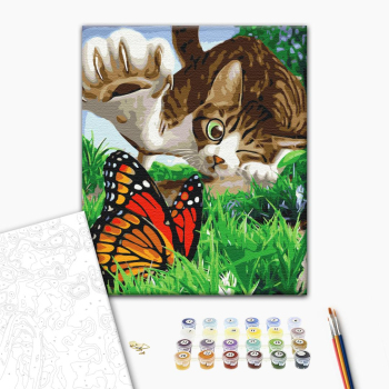 Картина по номерам Тварини, птахи та риби - Пухнастий мисливець