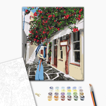 Картина по номерам Люди на картинах - Леді в Греції