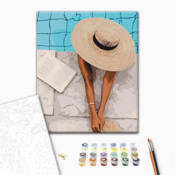 Картина по номерам Люди на картинах - Лето в шляпке