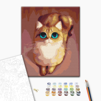 Картина по номерам Тварини, птахи та риби - В очікуванні рибки