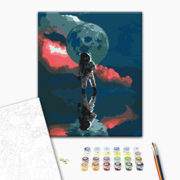 Картина по номерам Космос - День на місяці