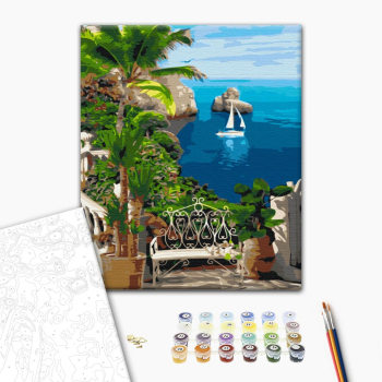 Картина по номерам Природа - Курорт під пальмами