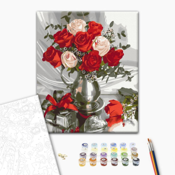 Картина по номерам Квіти - Подаровані троянди