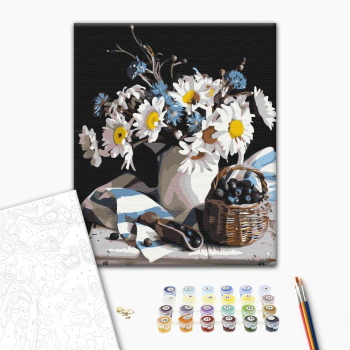 Картина по номерам Квіти - Польовий врожай