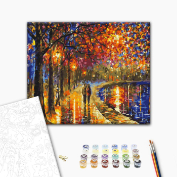 Картина по номерам Природа - Прогулка в ярком парке