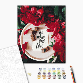 Картина по номерам Квіти - Все что ты любишь