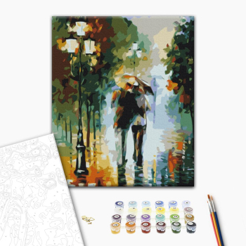 Картина по номерам Романтика - В обіймах осені