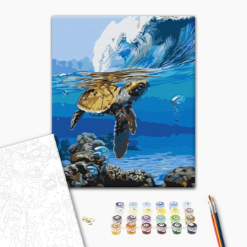 Картина по номерам Тварини, птахи та риби - В ожидании серфера