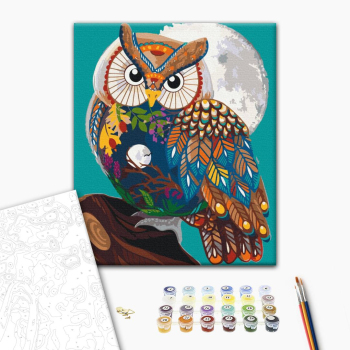 Картина по номерам Тварини, птахи та риби - Мудрий сторож