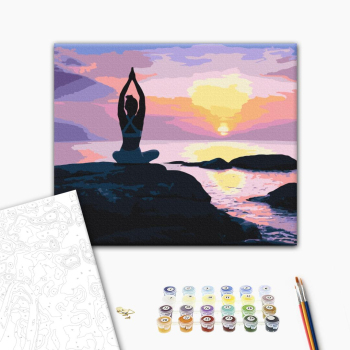 Картина по номерам Люди на картинах - Ранкова медитація