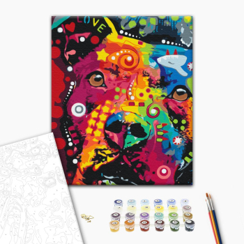 Картина по номерам Поп Арт - Веселковий друг