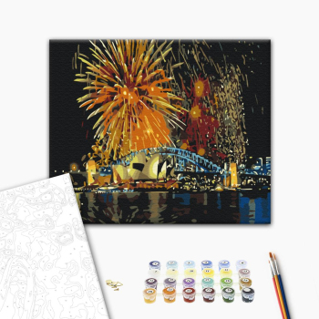 Картина по номерам Города - Сідней  святкує