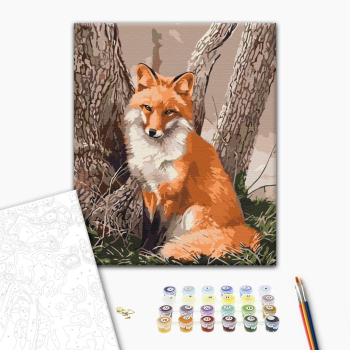 Картина по номерам Тварини, птахи та риби - Лесная лисичка