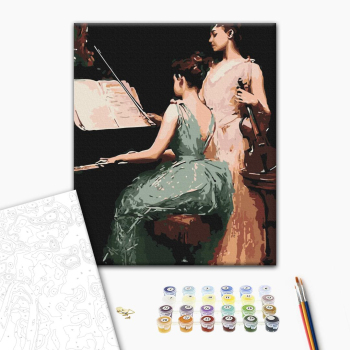 Картина по номерам Люди на картинах - Мелодії юності