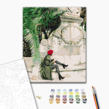 Картина по номерам Люди на картинах - Паризький шик на вулицях Балі