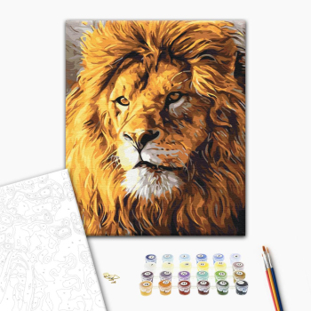 Картина по номерам Тварини, птахи та риби - Погляд на прайд