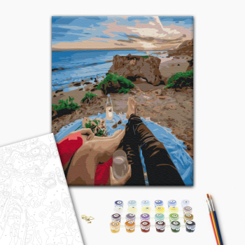 Картина по номерам Романтика - Романтичне побачення на березі