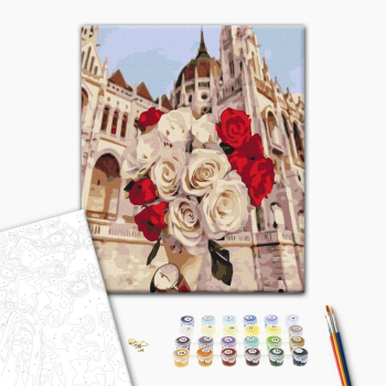 Картина по номерам Квіти - Троянди в Будапешті