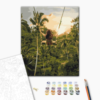 Картина по номерам Люди на картинах - Повітряні джунглі