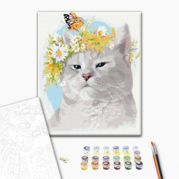 Картина по номерам Тварини, птахи та риби - Котячий настрій