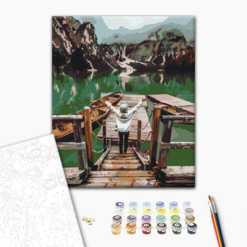 Путешественница на озере Брайес