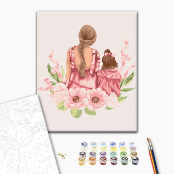 Картина по номерам Люди на картинах - Mother's daughter