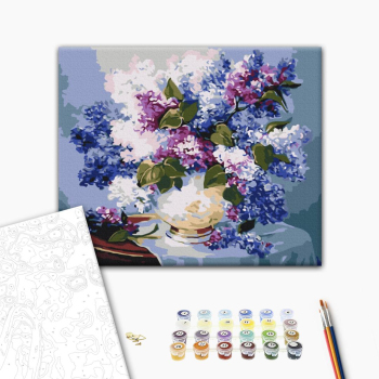 Картина по номерам Квіти - Бузкові барви