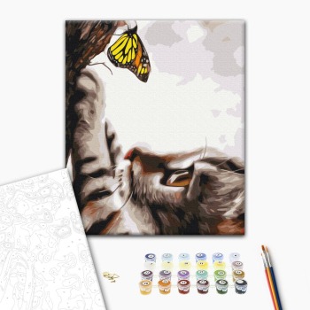 Картина по номерам Тварини, птахи та риби - В пошуках друга