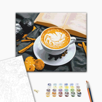 Картина по номерам Натюрморти - Кава з ароматом кориці