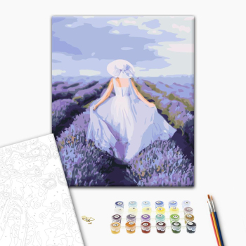 Картина по номерам Люди на картинах - Лавандова легкість