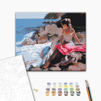 Картина по номерам Люди на картинах - Мрії біля моря