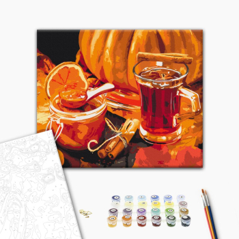 Картина по номерам Натюрморти - Осінній чай