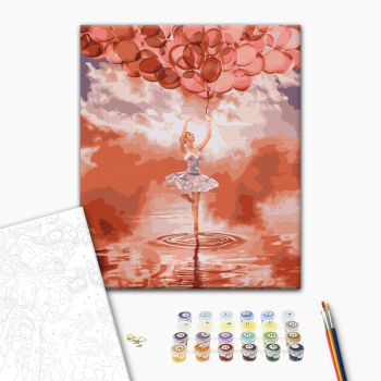 Картина по номерам Люди на картинах - Балерина на заході