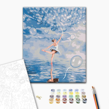 Картина по номерам Люди на картинах - Блакитна балерина