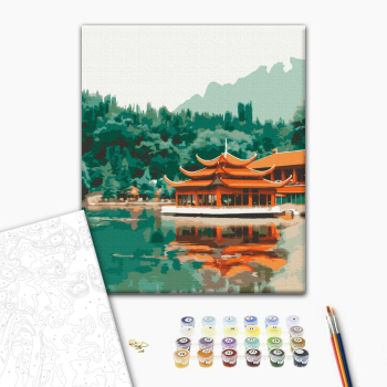 Картина по номерам Східна тематика - Восточное спокойствие