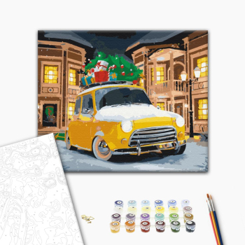 Картина по номерам Затишок, зима, Новий рік, Різдво - Доставка свята