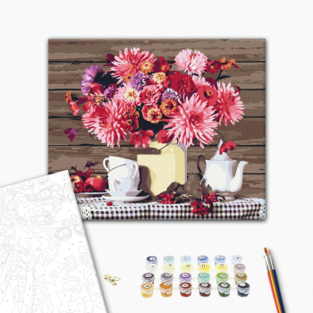 Картина по номерам Квіти - Заміський натюрморт