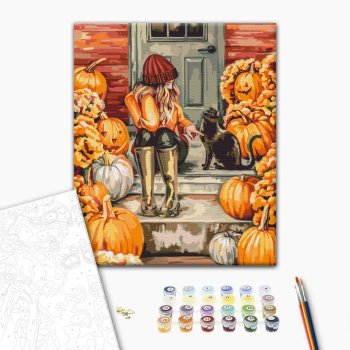 Картина по номерам Люди на картинах - Осень на пороге © Mykhailyshyna Daria