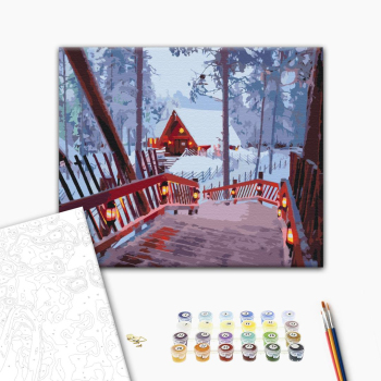 Картина по номерам Затишок, зима, Новий рік, Різдво - Зимний уют