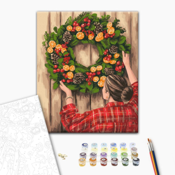 Картина по номерам Затишок, зима, Новий рік, Різдво - Festive decor