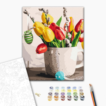 Картина по номерам Натюрморти - Великодній букет